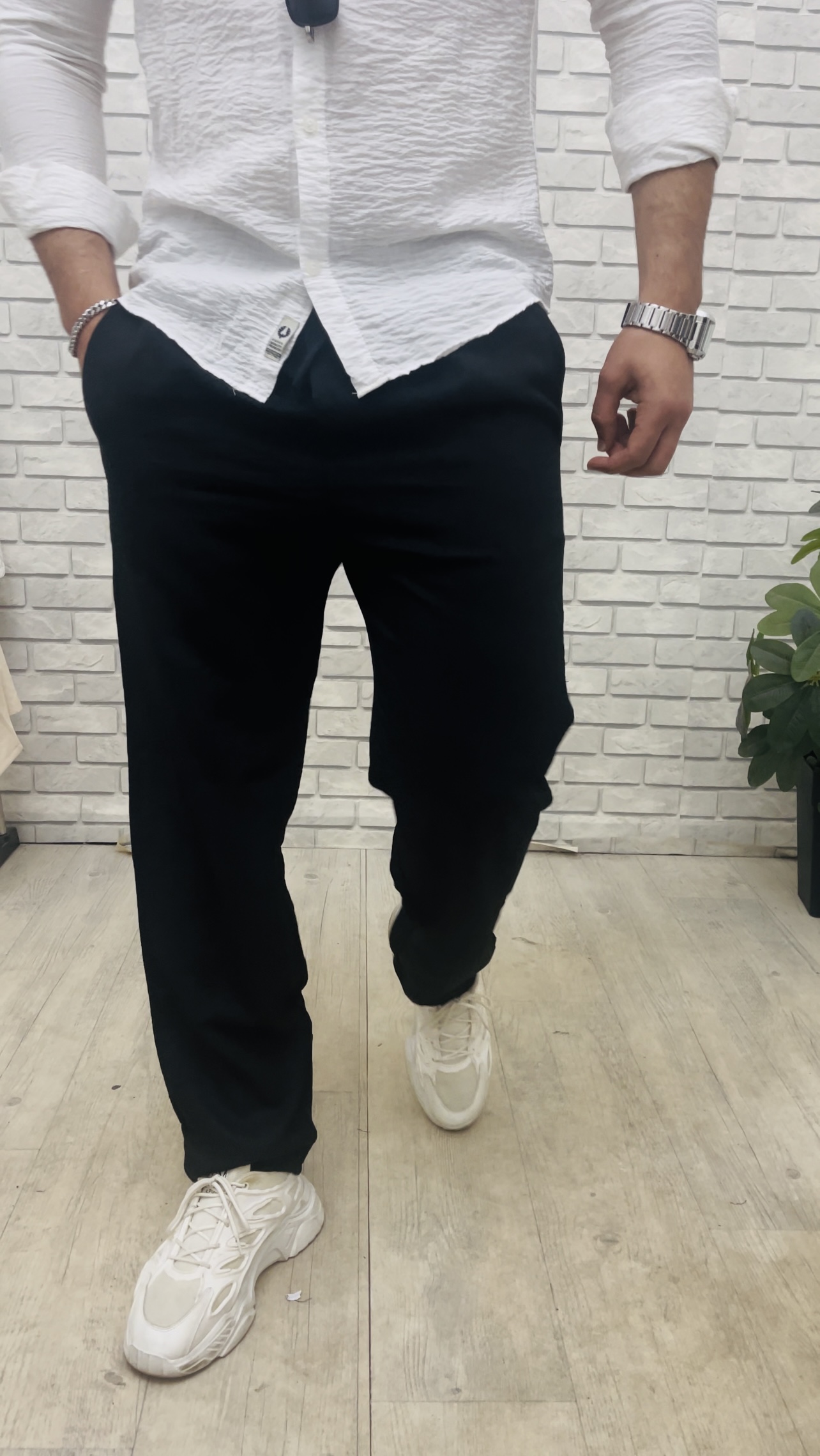 Pantalon emporio armani 100% Lin - الصورة 8