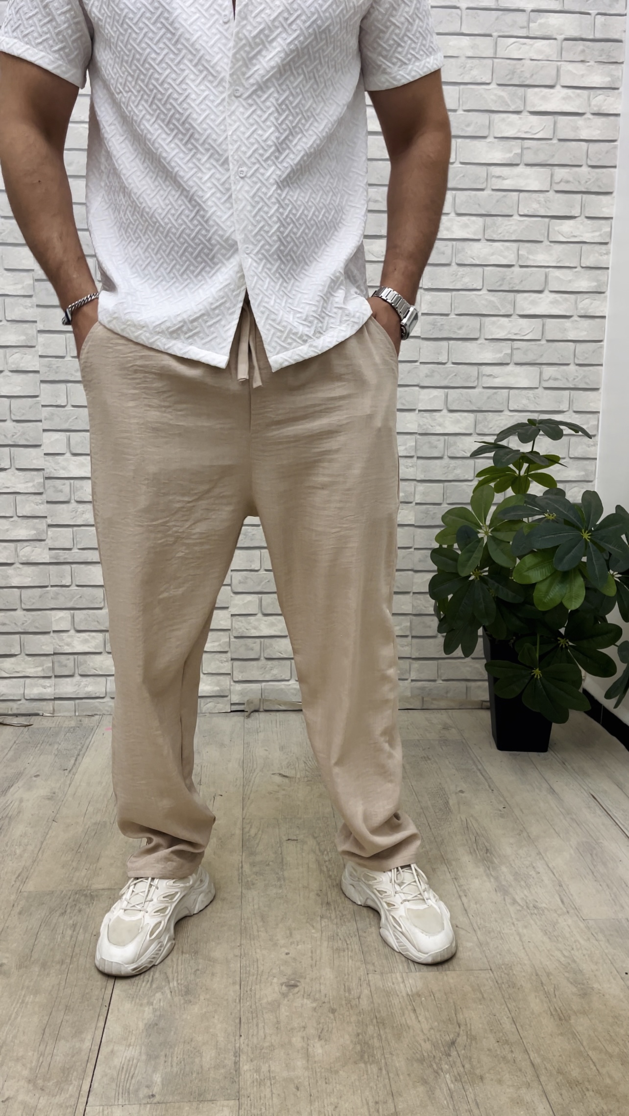 Pantalon emporio armani 100% Lin - الصورة 4