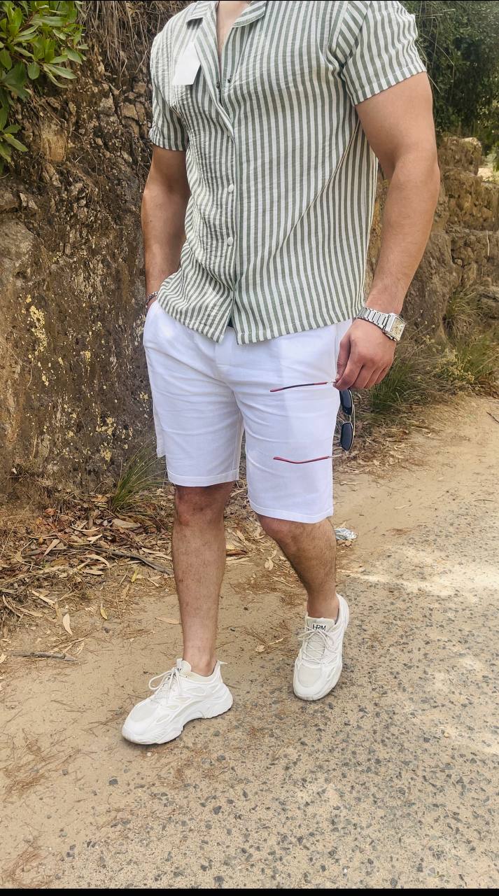 ensemble chemise short Armani en lin - الصورة 5